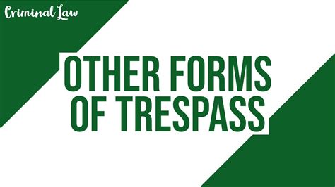 article 281 of the revised penal code|Other Form Of Trespass .